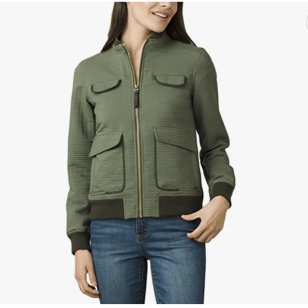 Prana Minx Bomber jacket Small Green